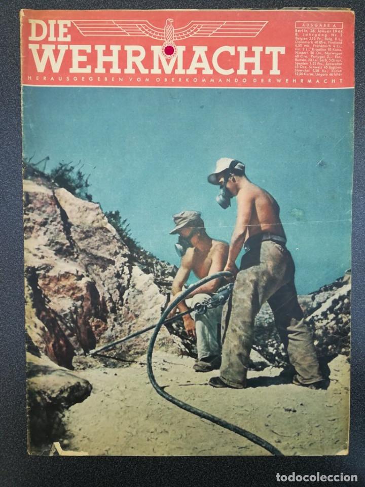 Military Antiques: 11965 DIE WEHRMACHT AUSGABE A No. 2-1944 26.Januar tanks, Rollbahn