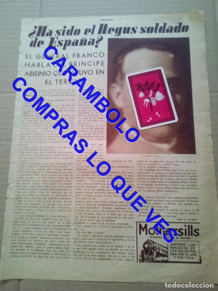 Militaria: 1932 FRANCISCO FRANCO HA SIDO EL NEGUS SOLDADO DE ESPA&Ntilde;A? 1HOJA LM2