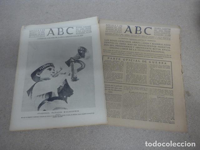 Militaria: Antiguo diario abc de flechas navales malague&ntilde;os, sevilla 1938, original, guerra civil
