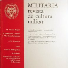 Militaria: MILITARIA: REVISTA DE CULTURA MILITAR, NÚM. 4 (1992) / MADRID: UNIVERSIDAD COMPLUTENSE, 1989.