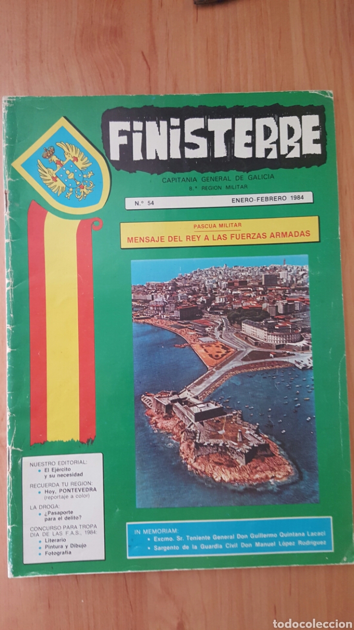 Militaria: REVISTA MILITAR FINISTERRE - OCTAVA REGION MILITAR - ENERO/FEBRERO 1984