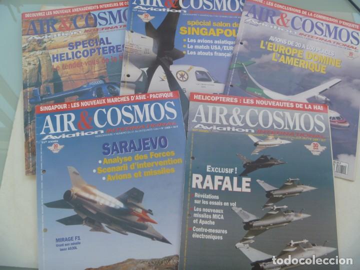 Military Antiques: REVISTA DE AVIACION INTERNACIONAL : LOTE DE 5 REVISTAS AIR & COSMOS , 1994. EN FRANCES