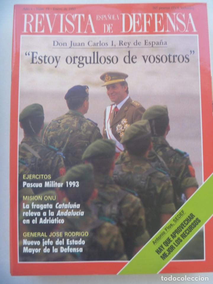Military Antiques: REVISTA ESPA&Ntilde;OLA DE DEFENSA , N&ordm; 59, ENERO 1993: EL REY PASCUA MILITAR, FRAGATA CATALU&Ntilde;A, ETC