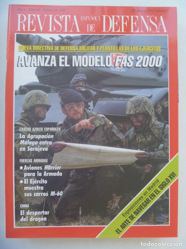 Military Antiques: REVISTA ESPA&Ntilde;OLA DE DEFENSA , N&ordm; 60, FEBRERO 1993: AGRUPACION MALAGA SARAJEVO, CARROS M-60. ETC
