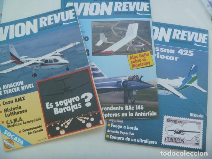 Military Antiques: LOTE DE 3 REVISTAS DE AVIACION : AVION REVUE INTERNACIONAL. 1984