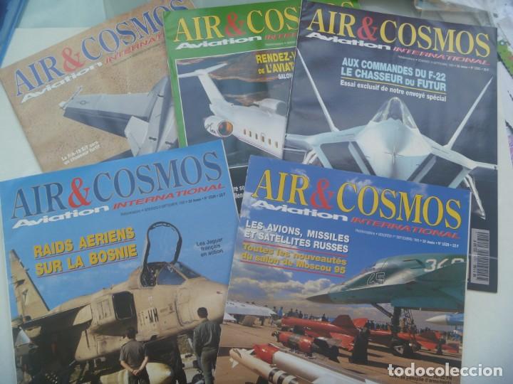 Military Antiques: REVISTA DE AVIACION INTERNACIONAL : LOTE DE 5 REVISTAS AIR & COSMOS , 1995. EN FRANCES