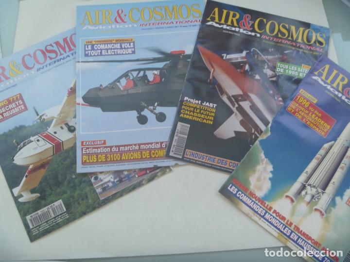 Military Antiques: REVISTA DE AVIACION INTERNACIONAL : LOTE DE 4 REVISTAS AIR & COSMOS , 1996. EN FRANCES