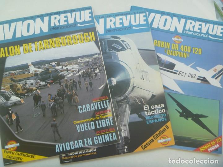 Military Antiques: LOTE DE 3 REVISTAS DE AVIACION : AVION REVUE INTERNACIONAL. 1984