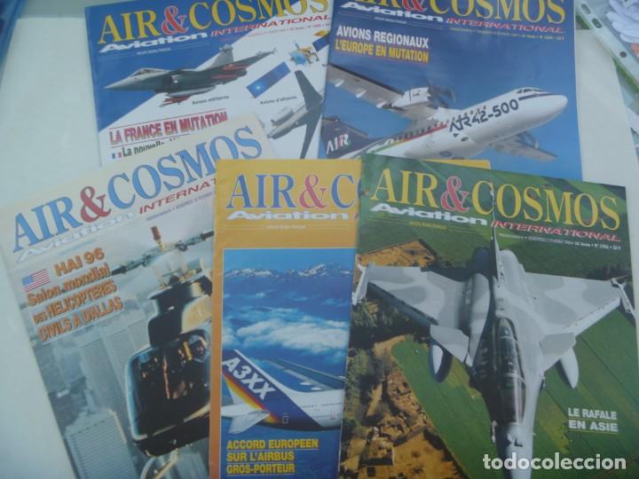 Military Antiques: REVISTA DE AVIACION INTERNACIONAL : LOTE DE 5 REVISTAS AIR & COSMOS , 1996. EN FRANCES