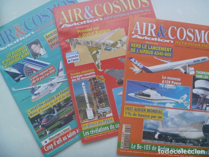 Military Antiques: REVISTA DE AVIACION INTERNACIONAL : LOTE DE 3 REVISTAS AIR & COSMOS , 1996. EN FRANCES