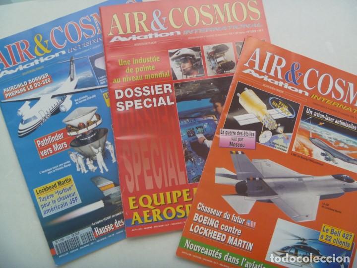 Military Antiques: REVISTA DE AVIACION INTERNACIONAL : LOTE DE 3 REVISTAS AIR & COSMOS , 1996. EN FRANCES