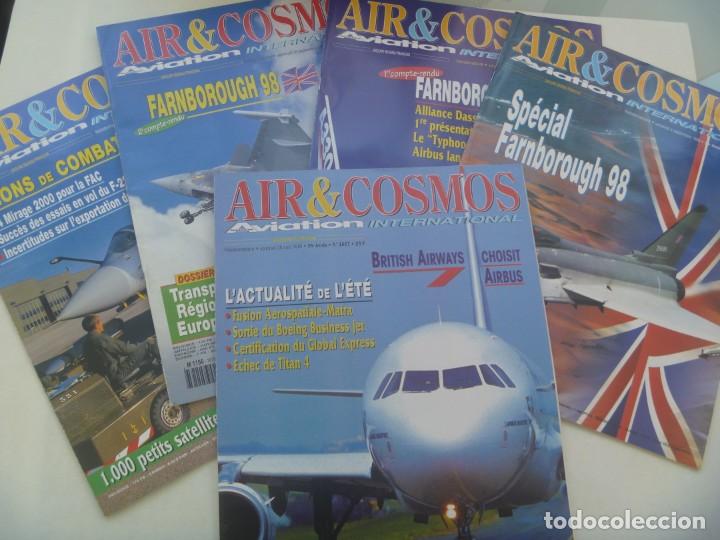 Military Antiques: REVISTA DE AVIACION INTERNACIONAL : LOTE DE 5 REVISTAS AIR & COSMOS , 1998. EN FRANCES