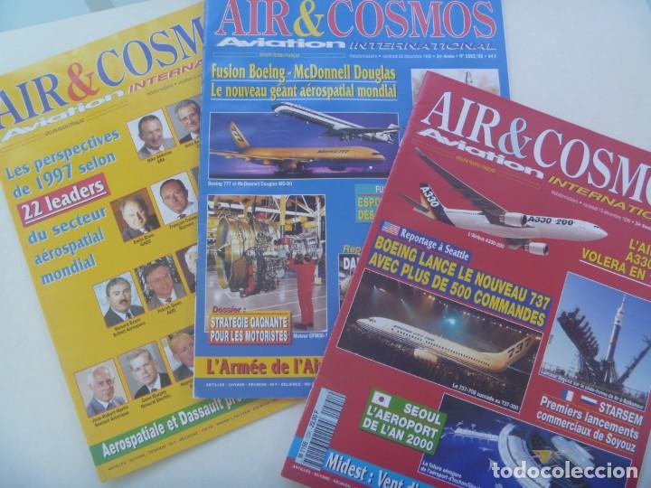 Military Antiques: REVISTA DE AVIACION INTERNACIONAL : LOTE DE 3 REVISTAS AIR & COSMOS , 1996. EN FRANCES