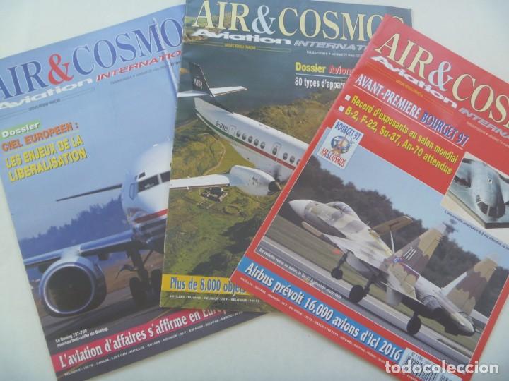 Military Antiques: REVISTA DE AVIACION INTERNACIONAL : LOTE DE 3 REVISTAS AIR & COSMOS , 1997. EN FRANCES
