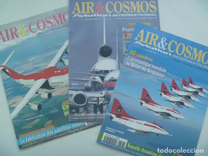 Military Antiques: REVISTA DE AVIACION INTERNACIONAL : LOTE DE 3 REVISTAS AIR & COSMOS , 1998. EN FRANCES