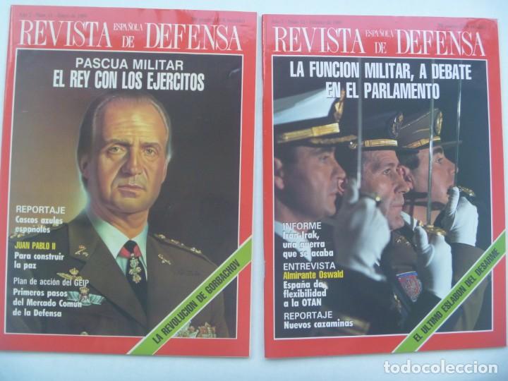 Military Antiques: LOTE 2 REVISTAS ESPA&Ntilde;OLA DE DEFENSA , N&ordm; 11 Y 12 , ENERO Y FEBRERO 1989