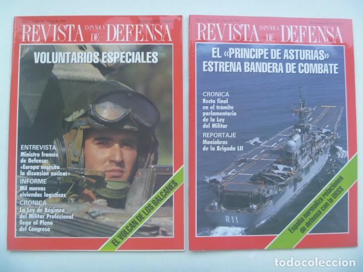 Military Antiques: LOTE 2 REVISTAS ESPA&Ntilde;OLA DE DEFENSA , N&ordm; 15 Y 16 , MAYO Y JUNIO 1989: VOLUNTARIOS, PRINCIPE ASTURIAS