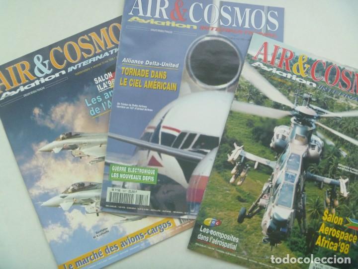 Military Antiques: REVISTA DE AVIACION INTERNACIONAL : LOTE DE 3 REVISTAS AIR & COSMOS , 1998. EN FRANCES