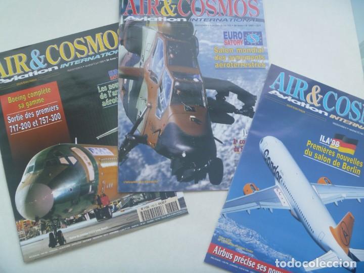 Military Antiques: REVISTA DE AVIACION INTERNACIONAL : LOTE DE 3 REVISTAS AIR & COSMOS , 1998. EN FRANCES