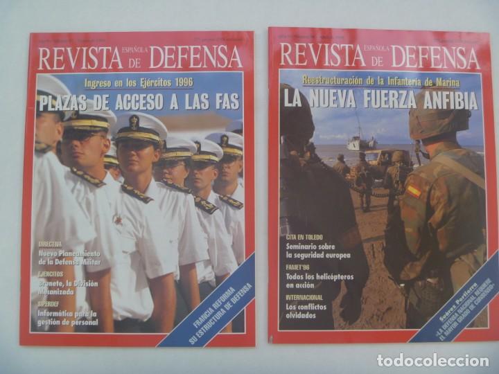 Military Antiques: LOTE 2 REVISTAS ESPA&Ntilde;OLA DE DEFENSA , N&ordm; 97 Y 98 , MARZO ABRIL 1996