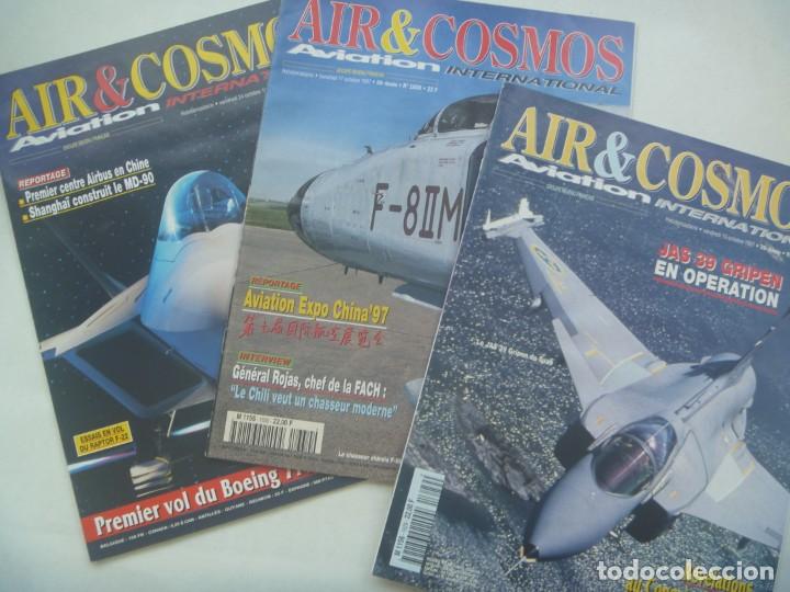 Military Antiques: REVISTA DE AVIACION INTERNACIONAL : LOTE DE 3 REVISTAS AIR & COSMOS , 1997. EN FRANCES