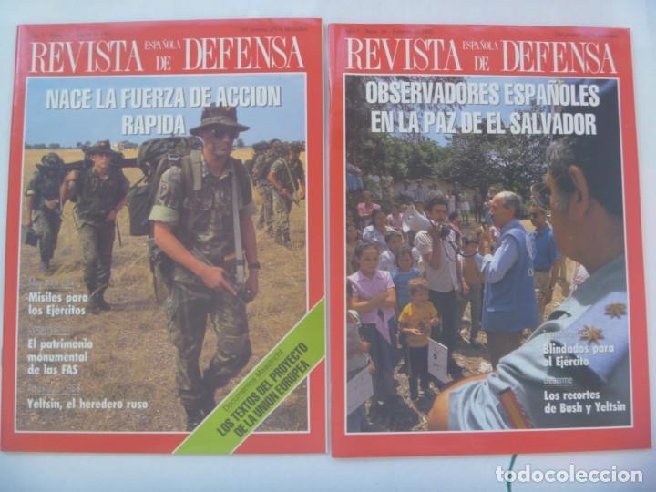 Military Antiques: LOTE 2 REVISTAS ESPA&Ntilde;OLA DE DEFENSA , N&ordm; 47 Y 48 , ENERO Y FEBRERO 1992