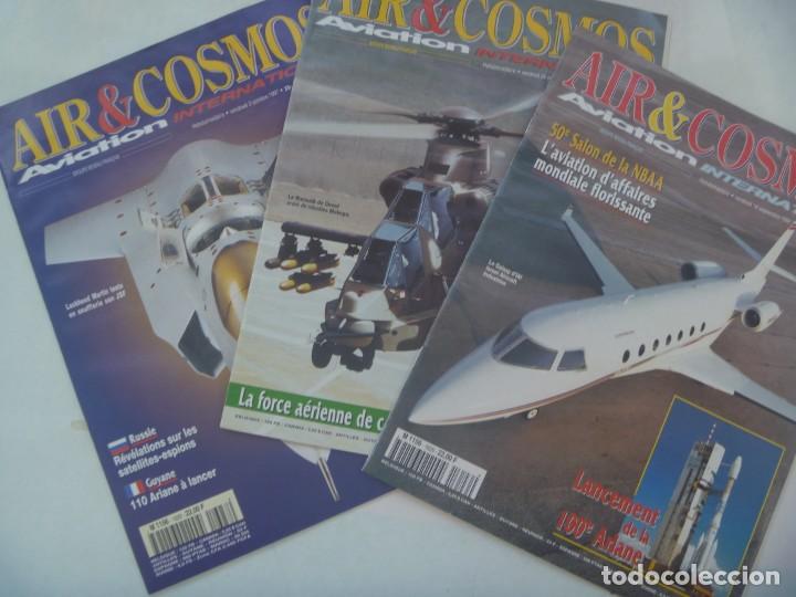 Military Antiques: REVISTA DE AVIACION INTERNACIONAL : LOTE DE 3 REVISTAS AIR & COSMOS , 1997. EN FRANCES