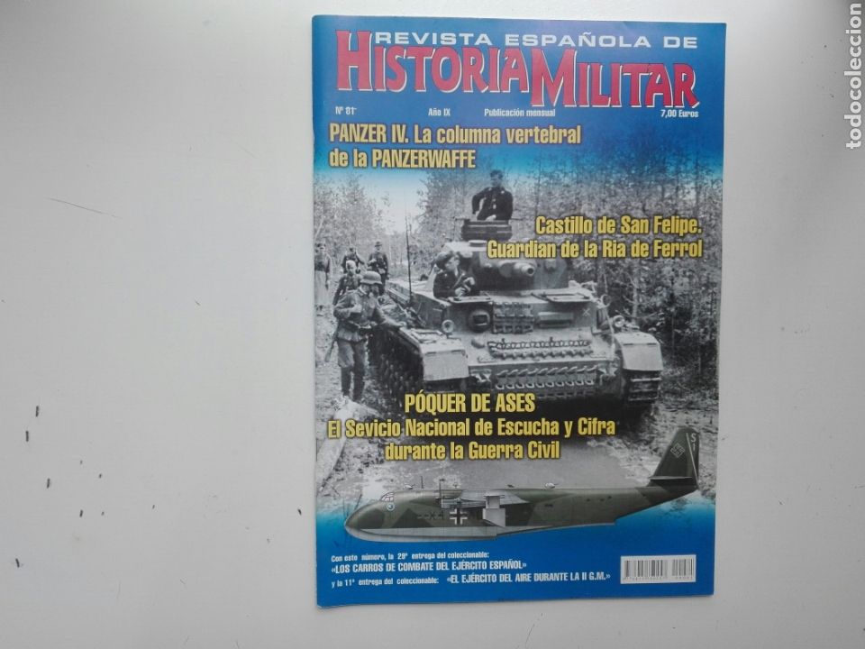 Military Antiques: REVISTA DE HISTORIA MILITAR / N&ordm; 81 / A&Ntilde;O IX / CASTILLO DE SAN FELIPE/GUARDIAN DE LA RIA DE FERROL