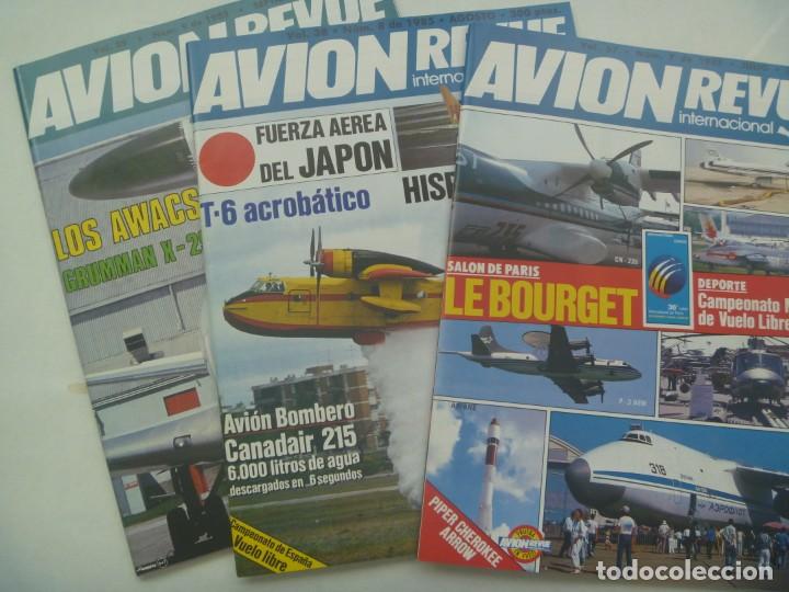 Militaria: LOTE DE 3 REVISTAS DE AVIACION : AVION REVUE INTERNACIONAL. 1985 : FUERZA AEREA DEL JAPON, ETC