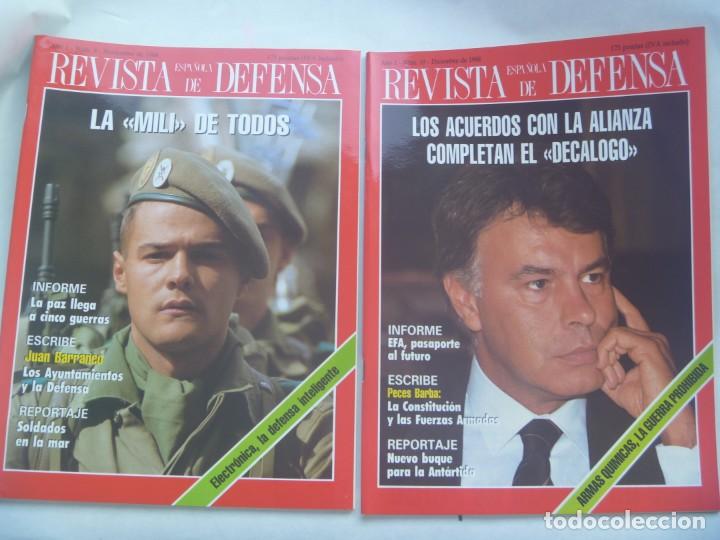 Military Antiques: LOTE 2 REVISTAS ESPA&Ntilde;OLA DE DEFENSA , N&ordm; 9 Y 10 , NOVIEMBRE Y DICIEMBRE 1988 : ARMAS QUIMICAS, ETC