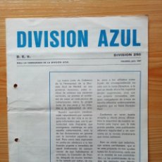 Militaria: BOLETÍN REVISTA DE LA HERMANDAD DE LA DIVISIÓN AZUL, MADRID JULIO DE 1967. Lote 272677923