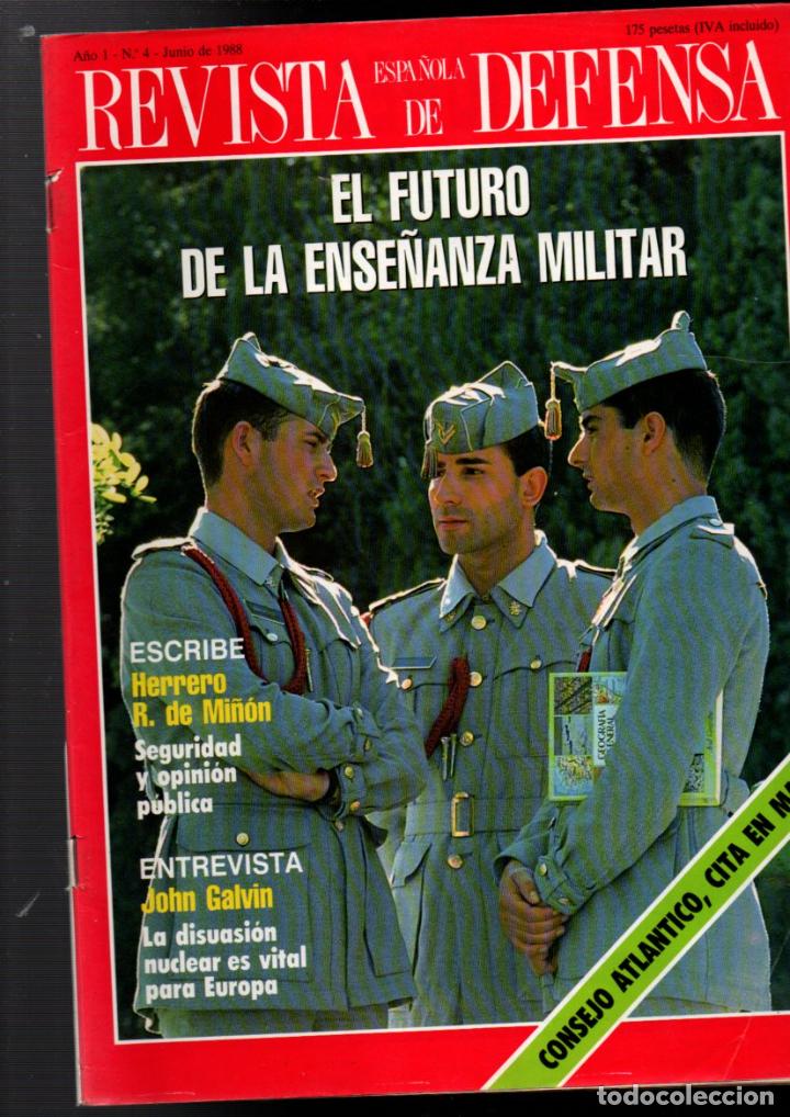 Military Antiques: REVISTA ESPA&Ntilde;OLA DE DEFENSA, N&ordm; 4. EL FUTURO DE LA ENSE&Ntilde;ANZA MILITAR. JUNIO 1988