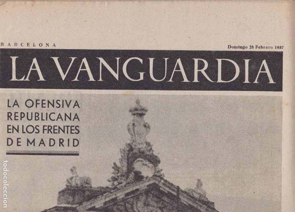 Militaria: Vanguardia 4pags 28/09/37 guerra civil la ofensiva republicana en los frentes de Madrid