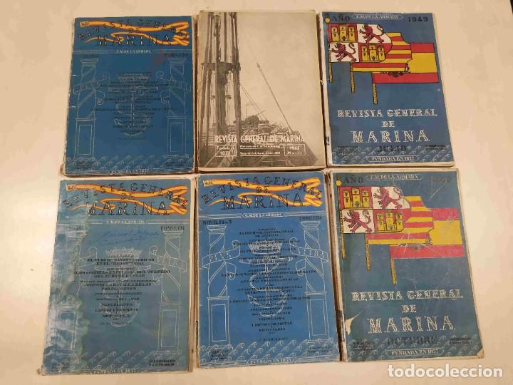Military Antiques: Lote de 6 Revista General de Marina 1945-1949