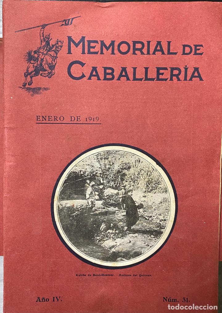 Militaria: REVISTA MEMORIAL DE CABALLER&Iacute;A A&Ntilde;O IV N&Uacute;M. 31 ENERO 1919. SUMARIO