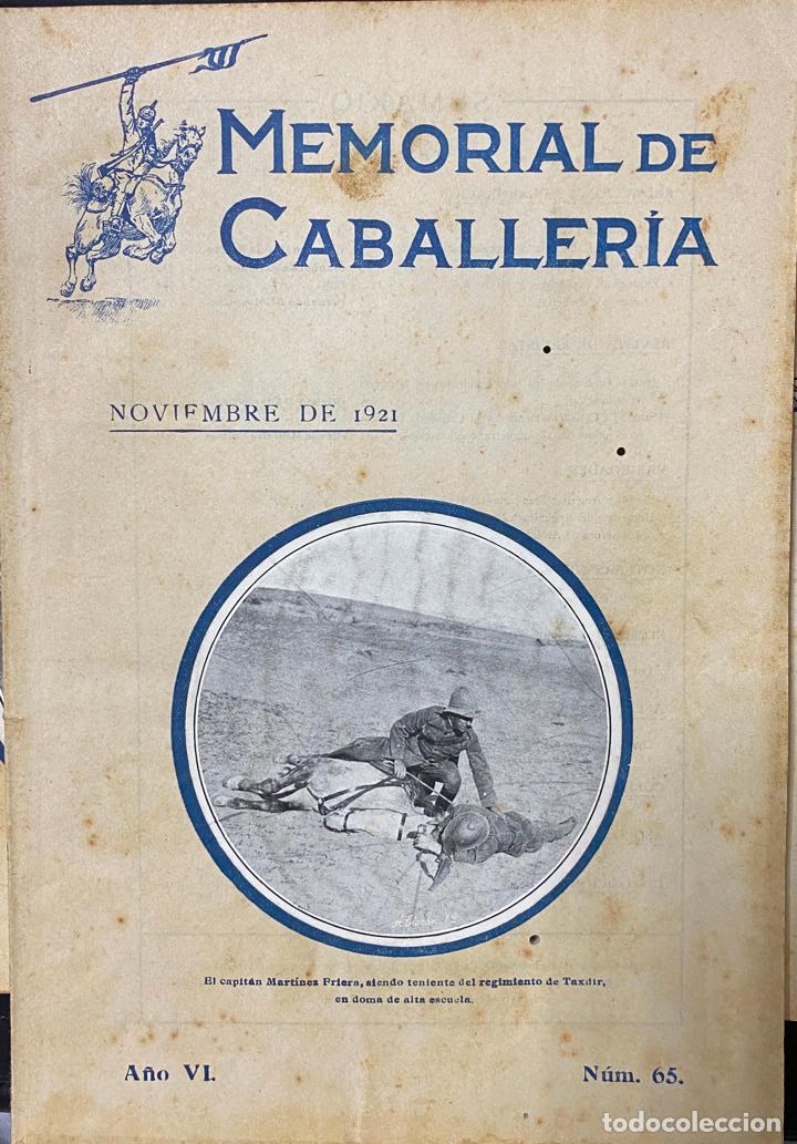Military Antiques: REVISTA MEMORIAL DE CABALLER&Iacute;A A&Ntilde;O VI N&Uacute;M. 65 NOVIEMBRE 1921. SUMARIO