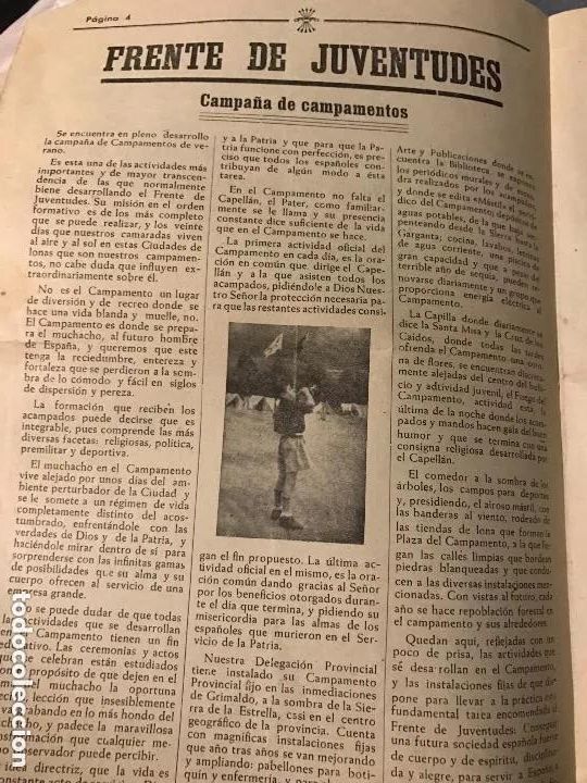 Militaria: HOJA NOTICIARIO F.E.T. J.O.N.S. C&Aacute;CERES DISCURSO JEFE PROVINCIAL18 JULIO