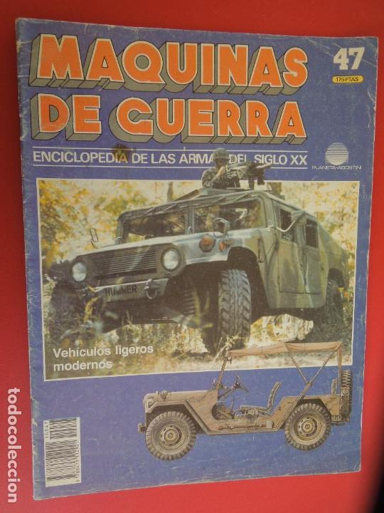 Militaria: MAQUINAS DE GUERRA N&ordm; 47 ENCICLOPEDIA DE LAS ARMAS DEL SIGLO XX-VEHICULOS LIGEROS