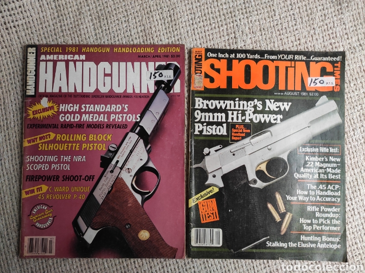 Militaria: HANDCUNNER - SHOOTING - REVISTAS DE ARMAS , EDICION EN INGLES -EDITADAS : A&Ntilde;OS 80
