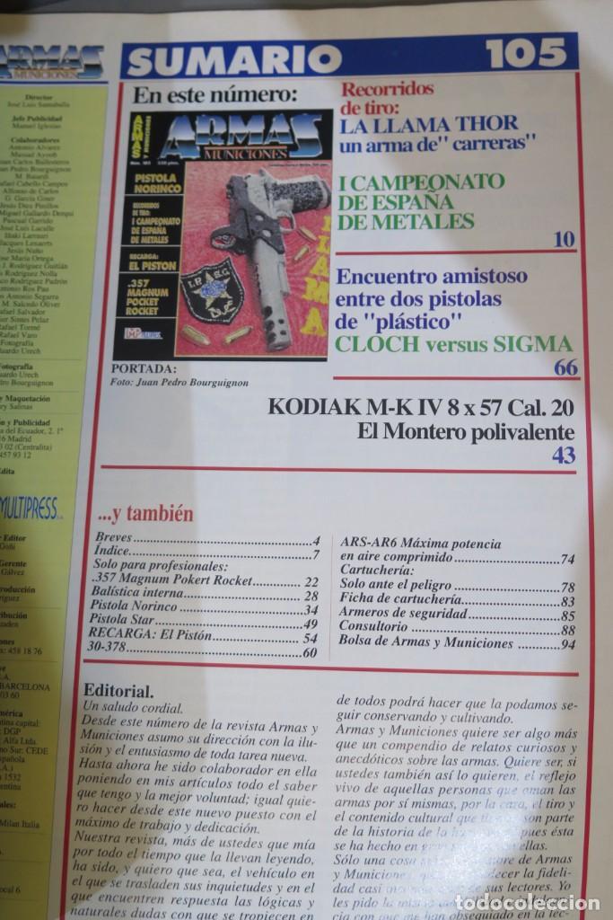 Militaria: REVISTA. ARMAS MUNICIONES. 105 - Foto 2