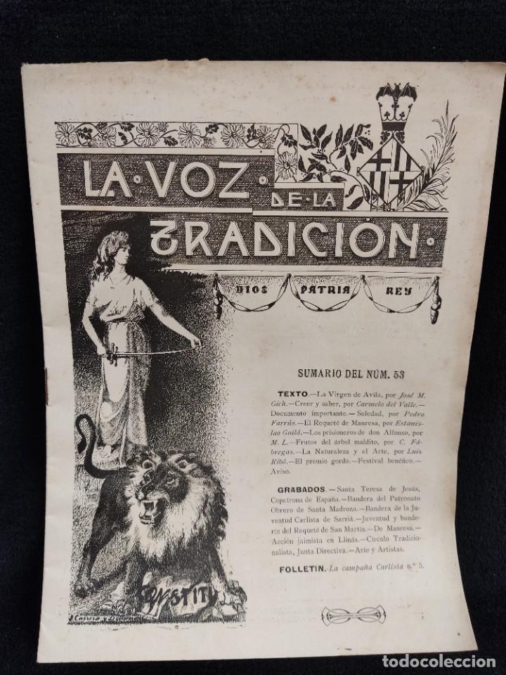 Military Antiques: Revista Carlista, La voz de la tradici&oacute;n. N&deg; 53, 1911