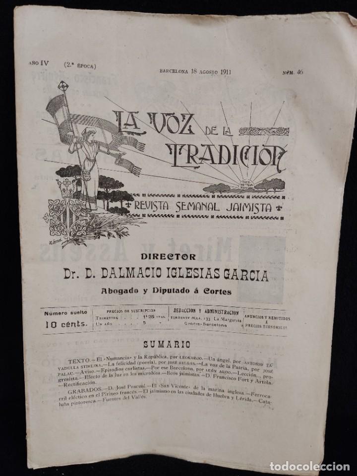 Military Antiques: Revista Carlista, La voz de la tradici&oacute;n. N&deg;46, 1911, 2a epoca