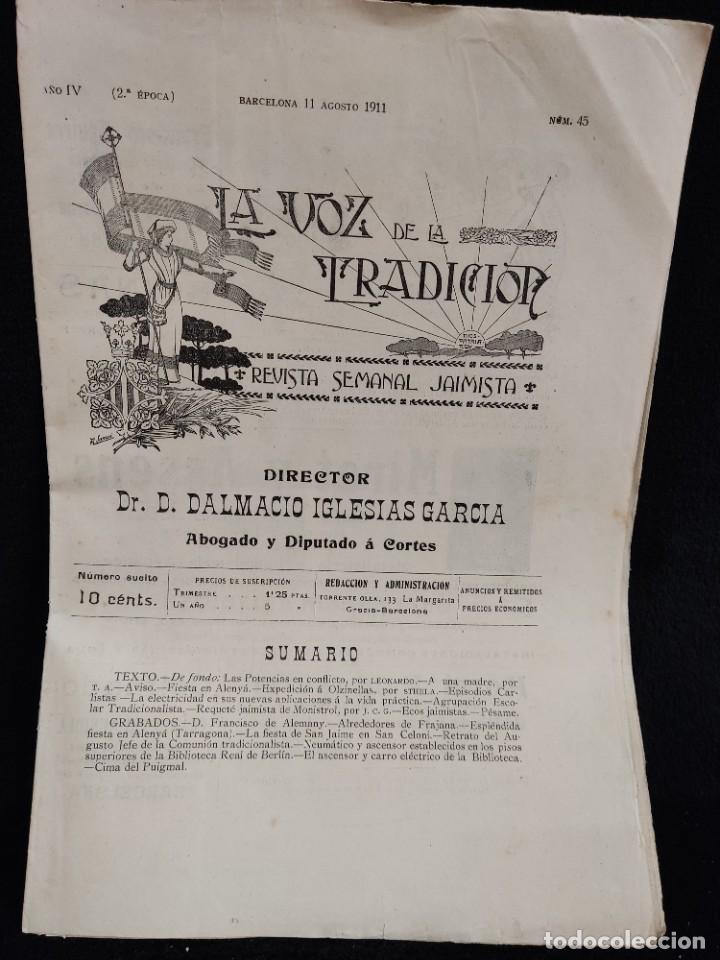 Military Antiques: Revista Carlista, La voz de la tradici&oacute;n. N&deg; 46, 1911, 2a epoca