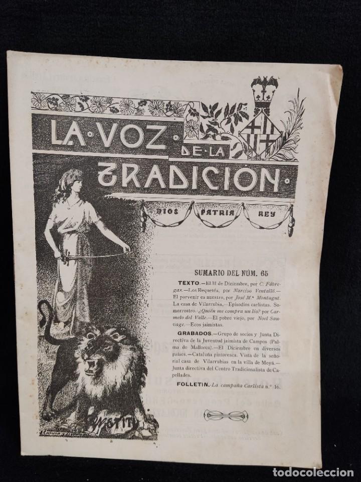 Military Antiques: Revista Carlista, La voz de la tradici&oacute;n. N&deg; 65, 1911,