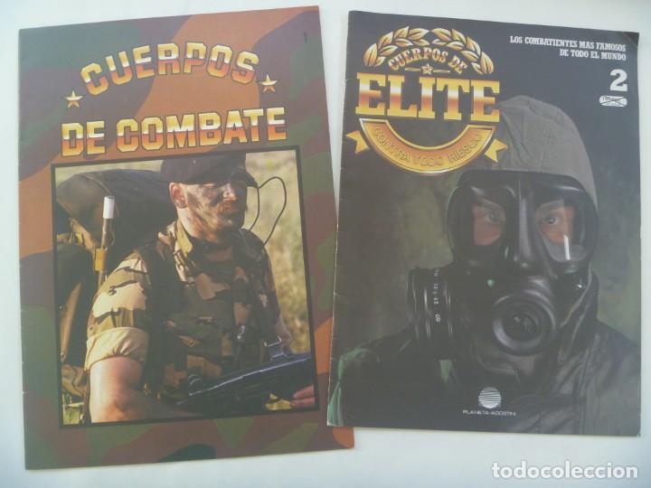 Militaria: LOTE DE 2 FASCICULOS : CUERPOS DE COMBATE ( N&ordm; 1 ) Y DE ELITE ( n&ordm; 2 , SS , ETC )
