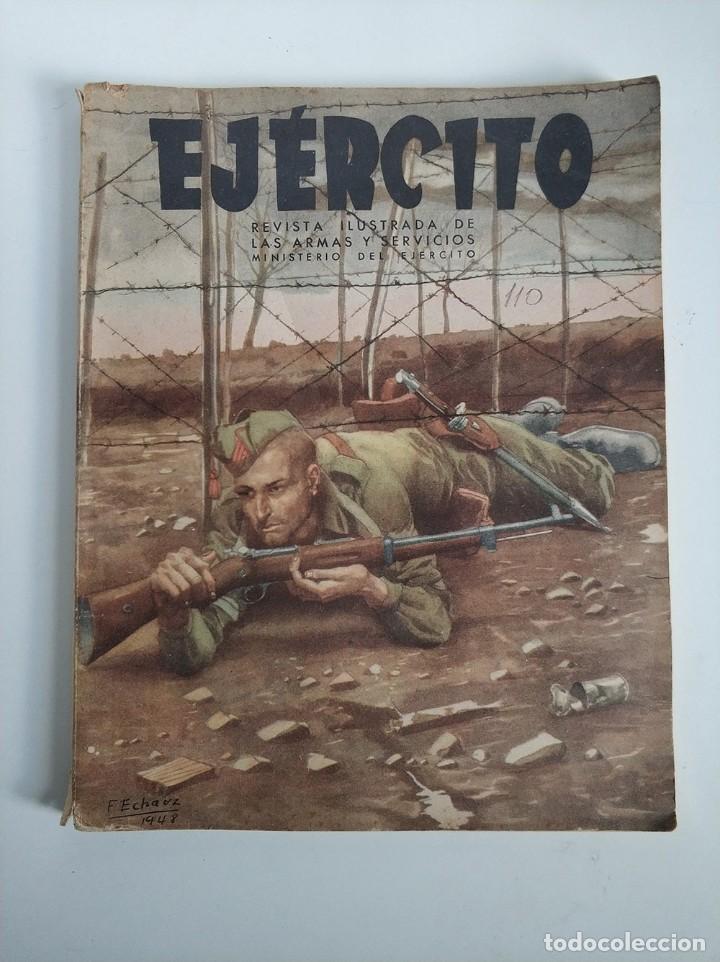 Militaria: Ej&eacute;rcito. Revista ilustrada de las Armas y Servicios Ministerio del Ej&eacute;rcito n&ordm; 110 MARZO 1949