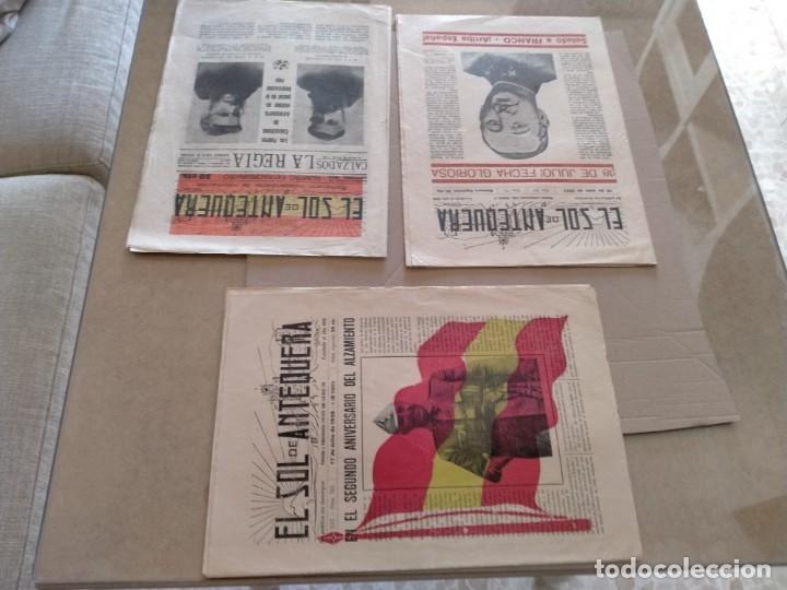 Militaria: guerra civil periodicos de antequera-1936-37-38