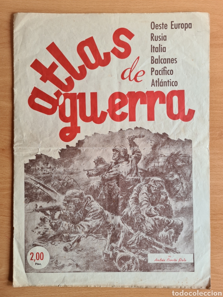 Militaria: Atlas de Guerra por Andr&eacute;s Benito Polo - Santander 1944 Editorial Cantabria Rusia Italia Balcanes...