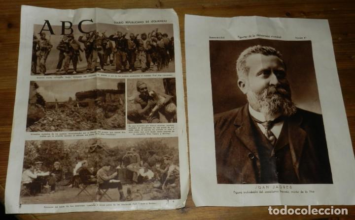 Militaria: ABC. DIARIO REPUBLICANO DE IZQUIERDAS. 22 DE JULIO DE 1937. GUERRA CIVIL. SON LAS PORTADAS Y LA LAMI