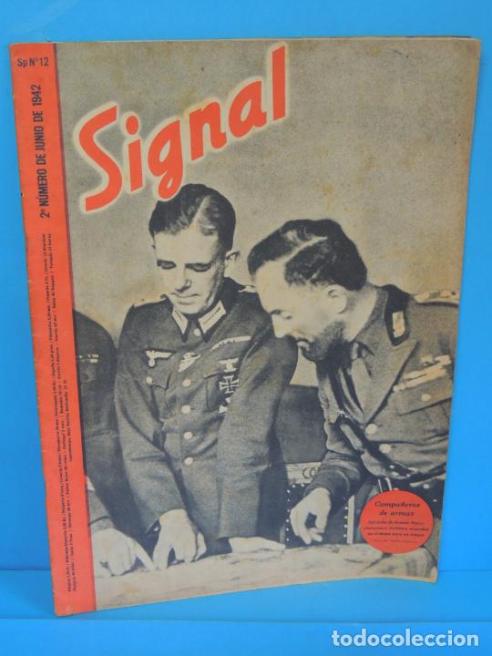 Militaria: REVISTA SIGNAL 2&ordm; N&Uacute;MERO DE JUNIO - 1942- N&ordm; 12